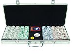 500 11.5g 4 Aces Poker Chip Set w/Aluminum Case